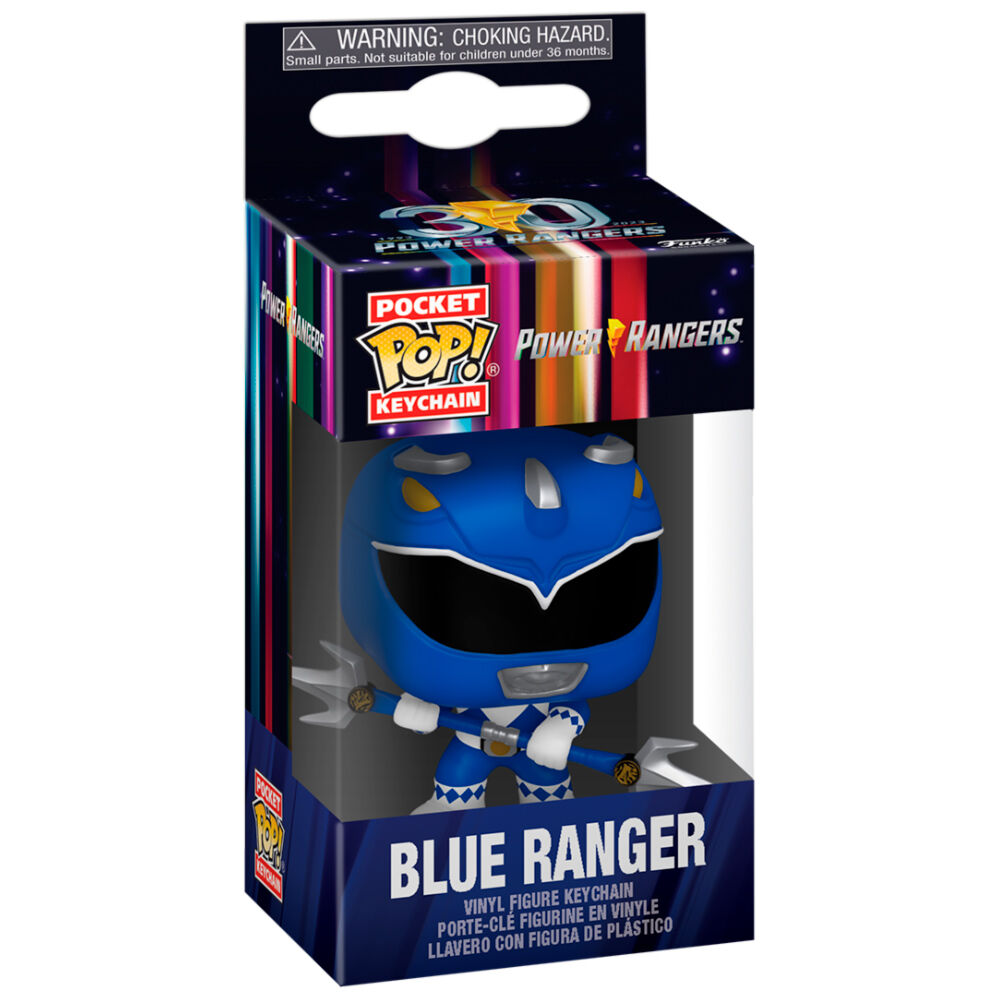 Porta-Chaves Funko POP!Power Rangers 30th Anniversary Blue Ranger