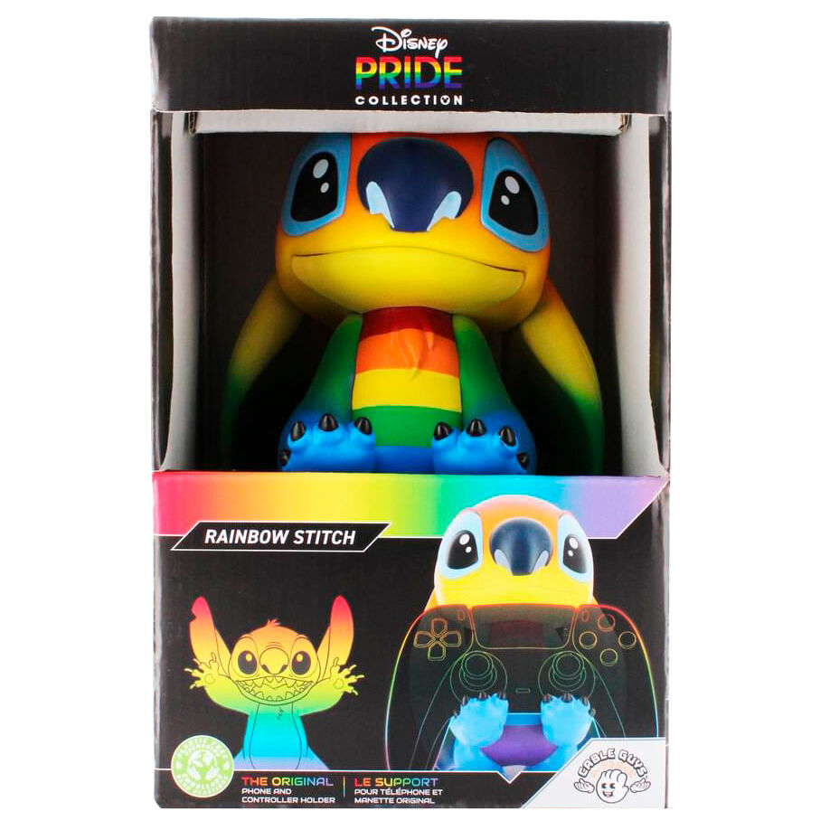 Disney Stitch Rainbow Figura clamping bracket Cable guy 20cm
