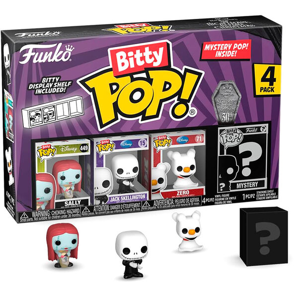Blister 4 Figuras Bitty Funko POP! Disney Nightmare Before Christmas Sally