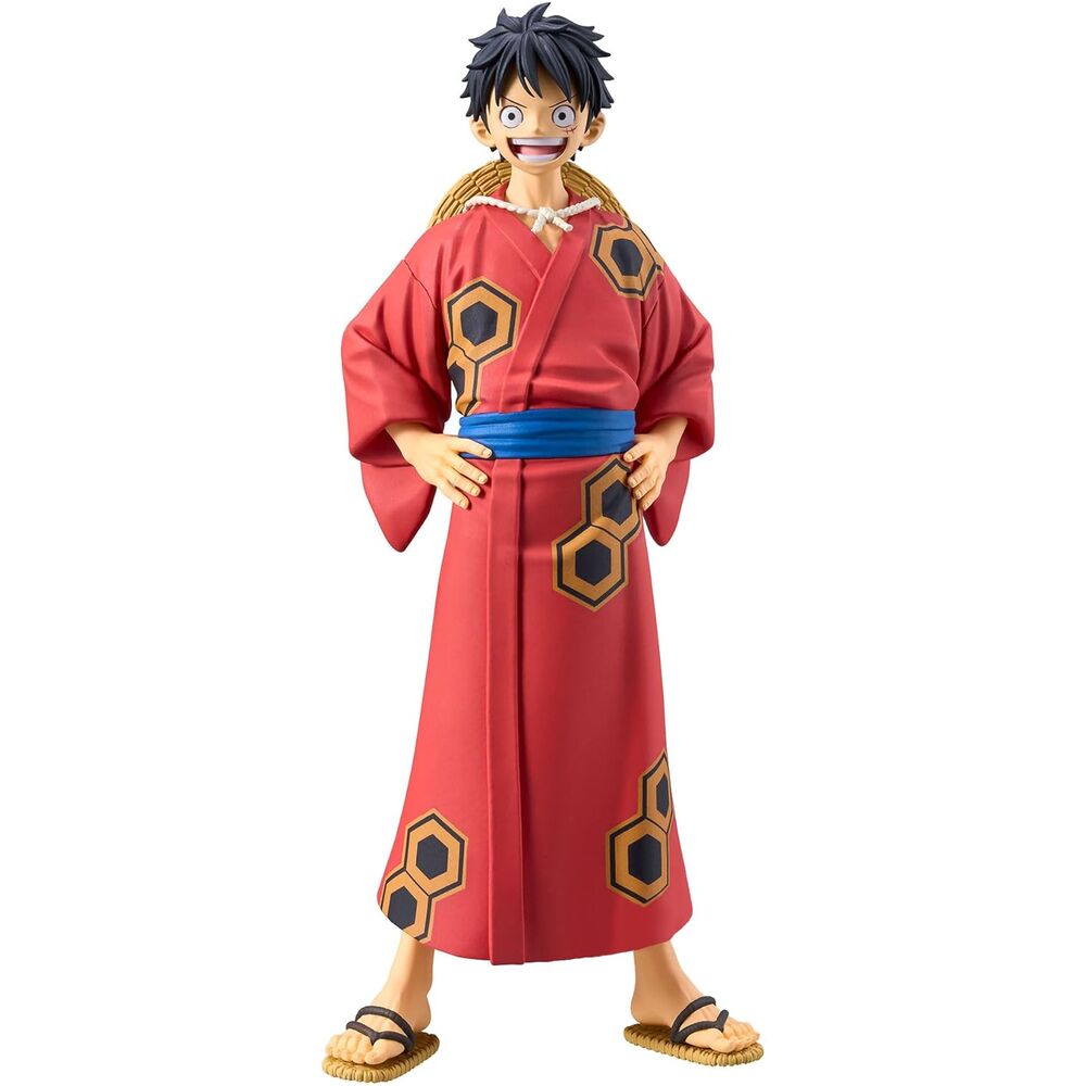 One Piece The Grandline Series Wanokuni Yukata Monkey D Luffy Figura 16cm
