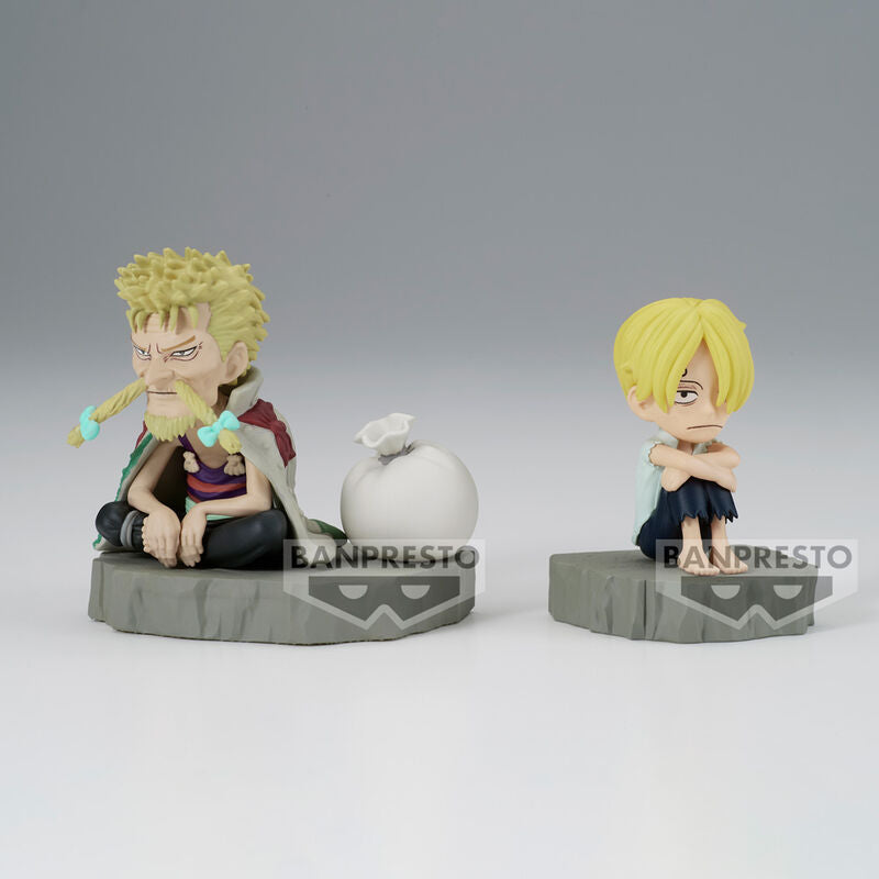 One Piece World Collectable Stories Sanji & Zeff Figura 6cm