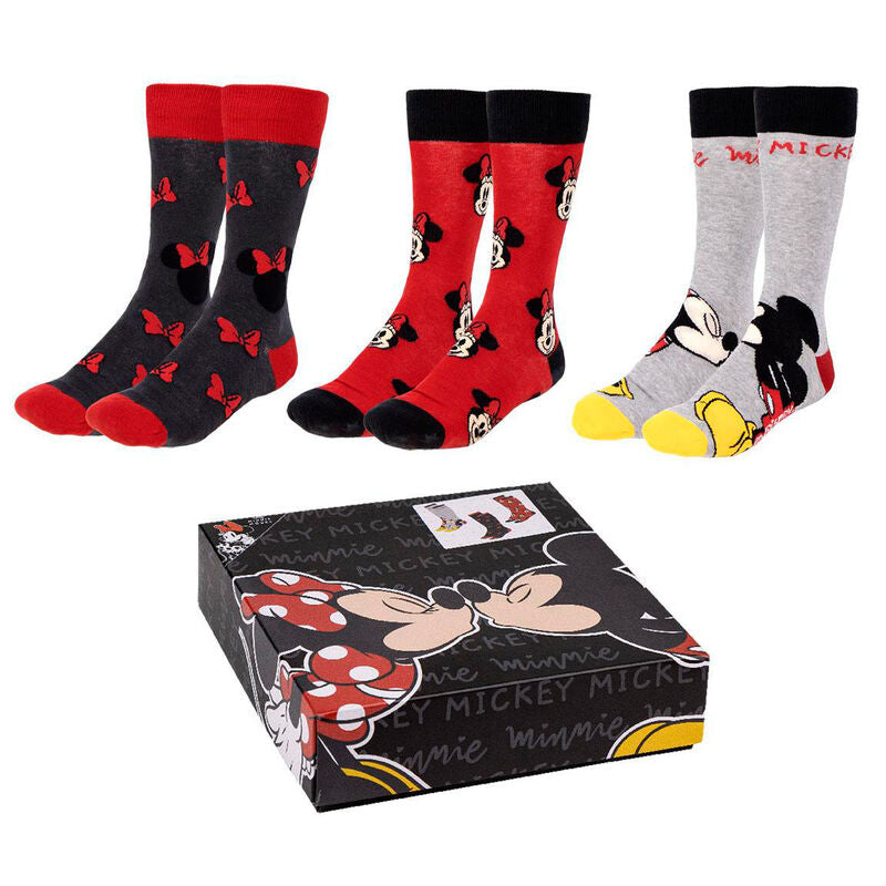 Disney Minnie Conjunto de 3 Pares Meias