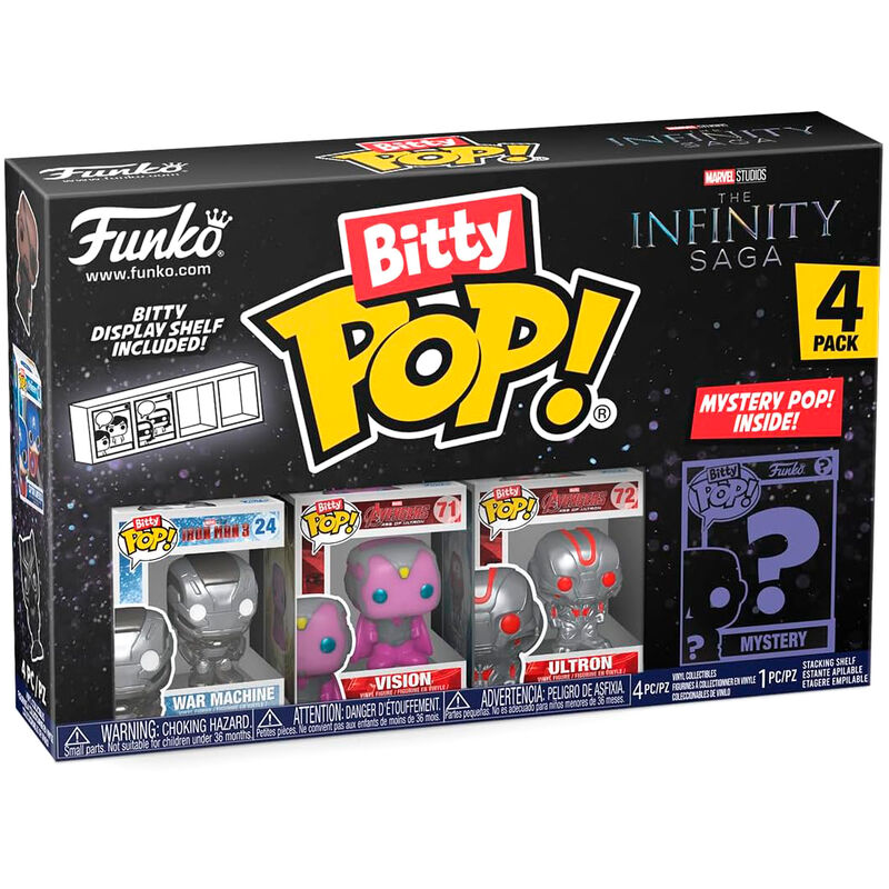 Blister 4 Figuras Bitty Funko POP! Marvel The Infinity Saga Iron Man