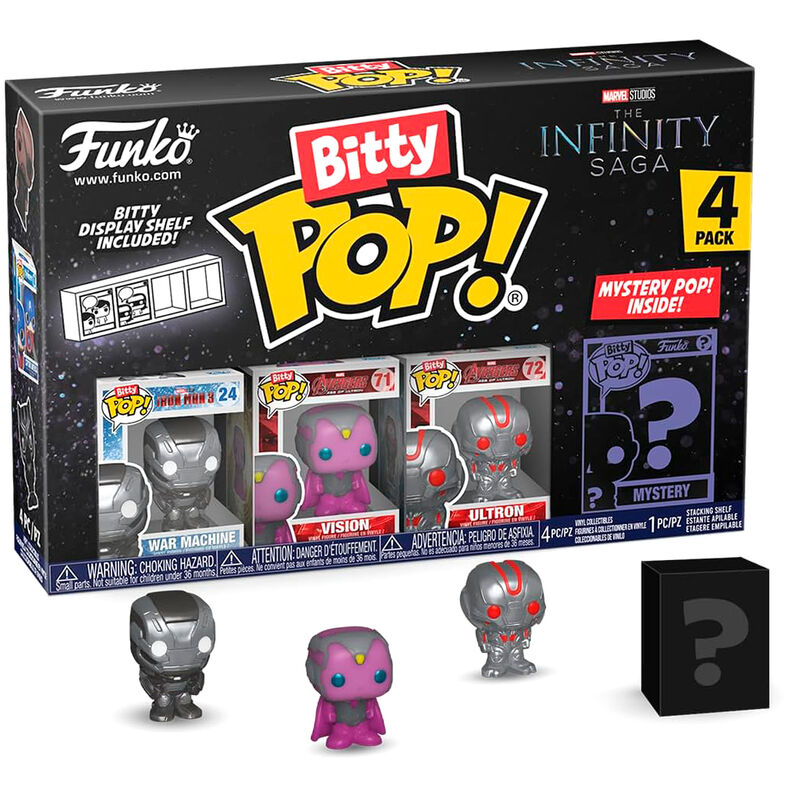 Blister 4 Figuras Bitty Funko POP! Marvel The Infinity Saga Iron Man