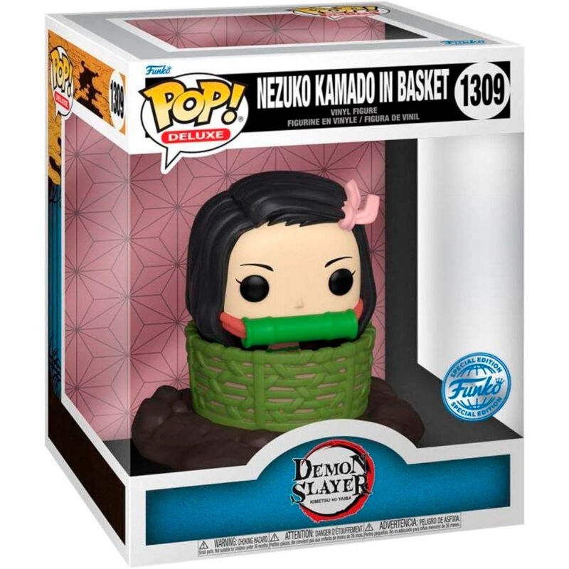Funko POP!Deluxe Demon Slayer Kimetsu no Yaiba Nezuko Kamado in Basket Exclusive