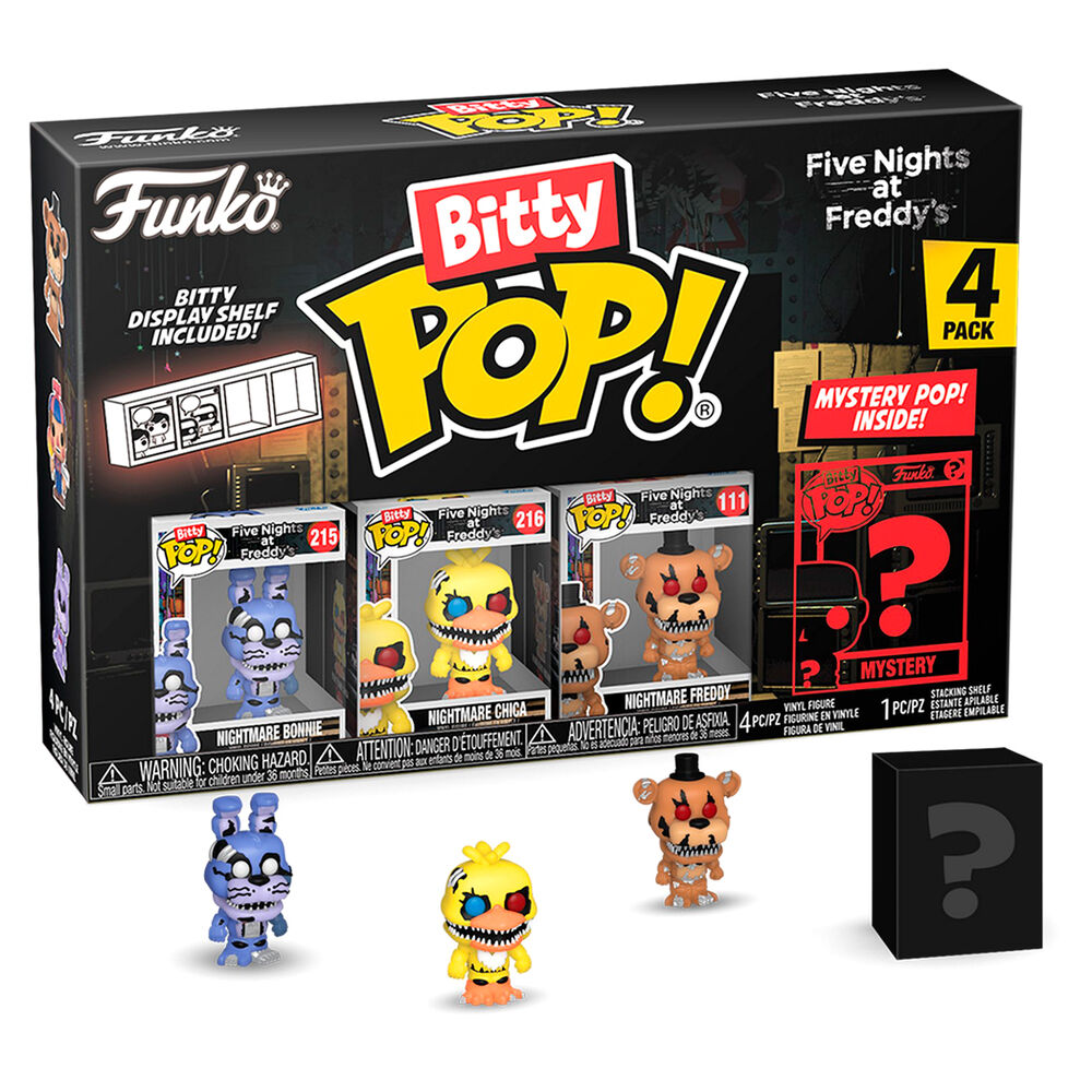 Blister 4 Figuras Bitty Funko POP! Five Nights at Freddys Nightmare Bonnie