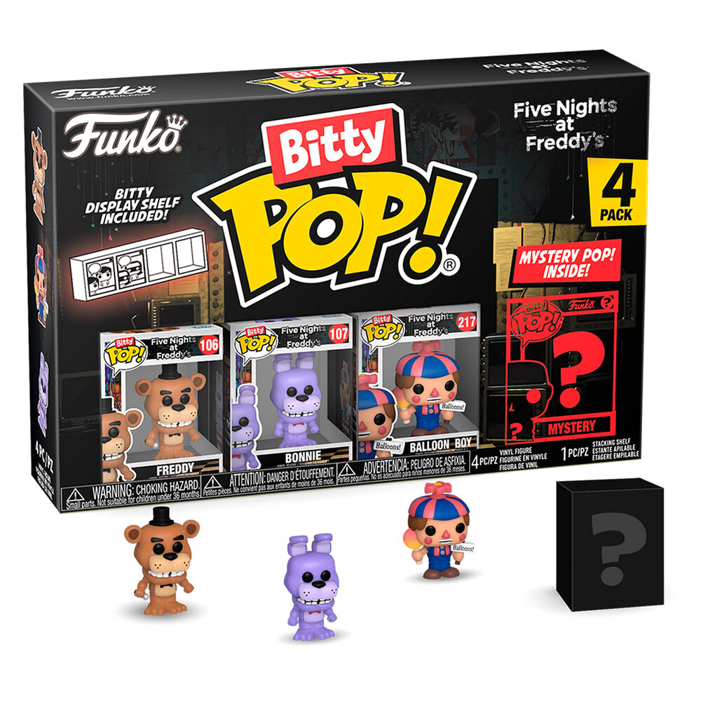 Blister 4 Figuras Bitty Funko POP! Five Nights at Freddys Freddy