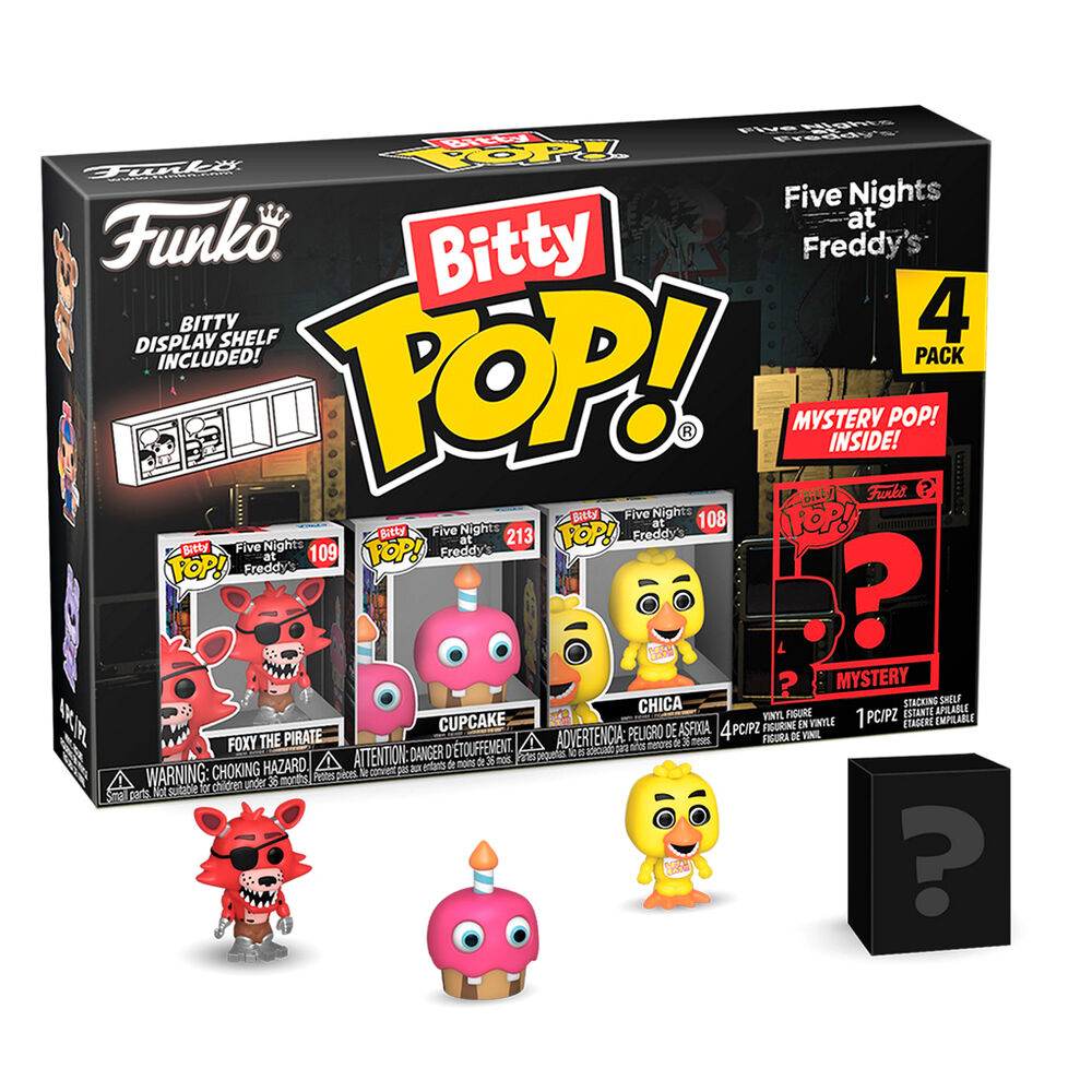 Blister 4 Figuras Bitty Funko POP! Five Nights at Freddys Foxy