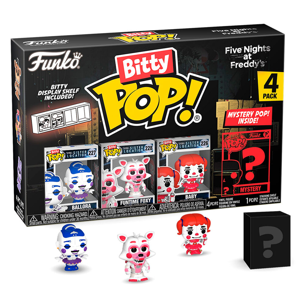 Blister 4 Figuras Bitty Funko POP! Five Nights at Freddys Ballora