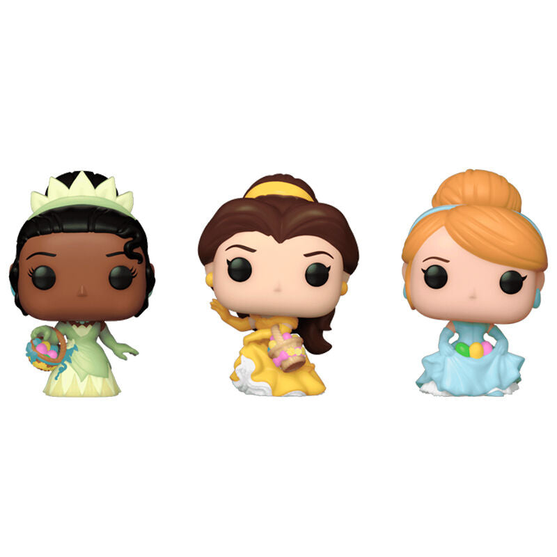 Carrot Pocket Funko POP! blister 3 Figuras Disney Princess Cinderella Tiana Bella easter