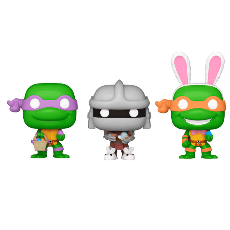 Carrot Pocket Funko POP! blister 3 Figuras Ninja Turtles Donatello Shredder Michelangelo easter