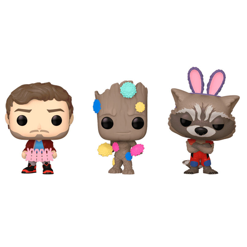 Carrot Pocket Funko POP! blister 3 Figuras Marvel Guardians of the Galaxy easter