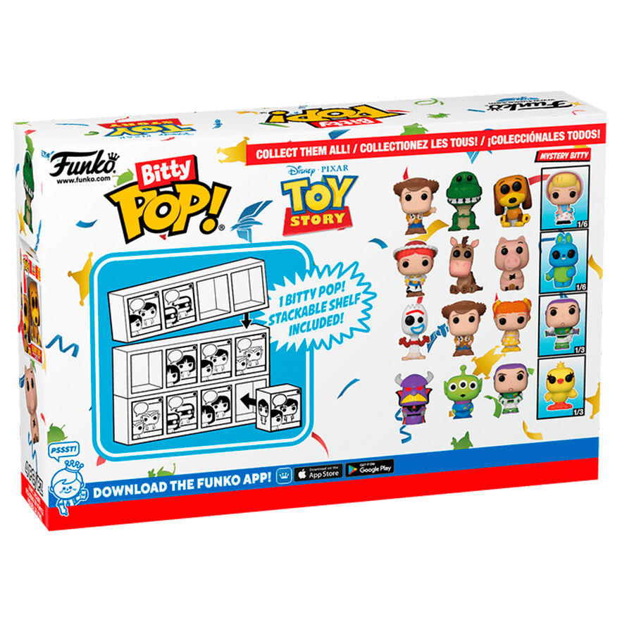 Blister 4 Figuras Bitty Funko POP! Disney Toy Story Woody