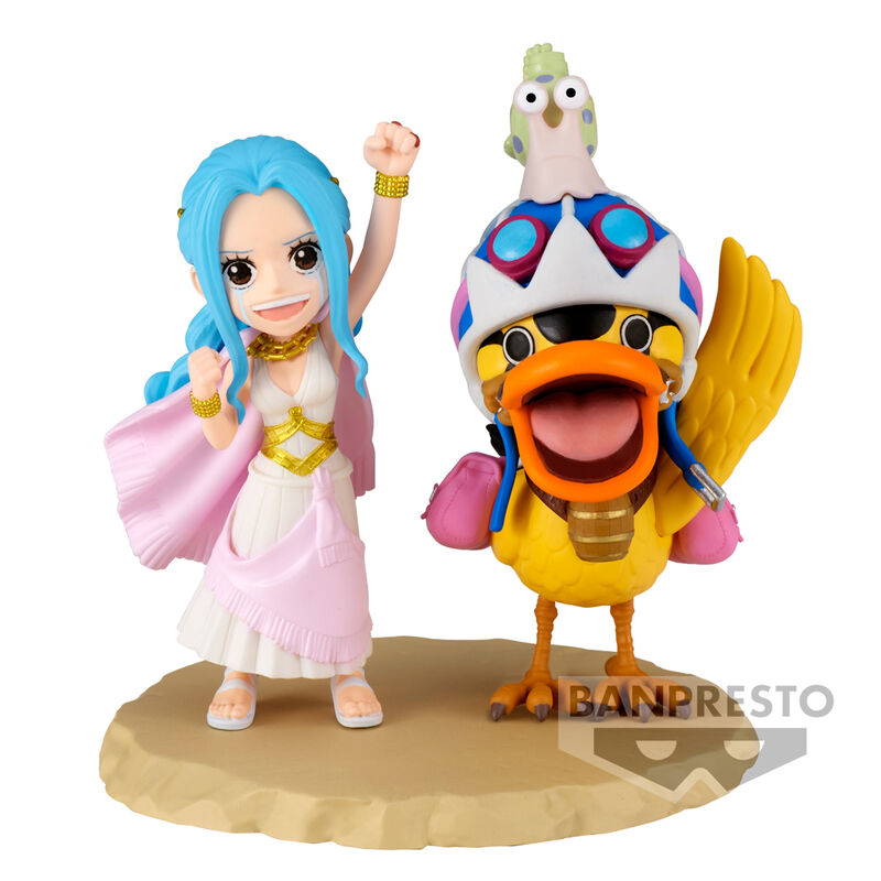 One Piece world collectable Log Series Nefeltari Vivi & Karoo Figura 7cm