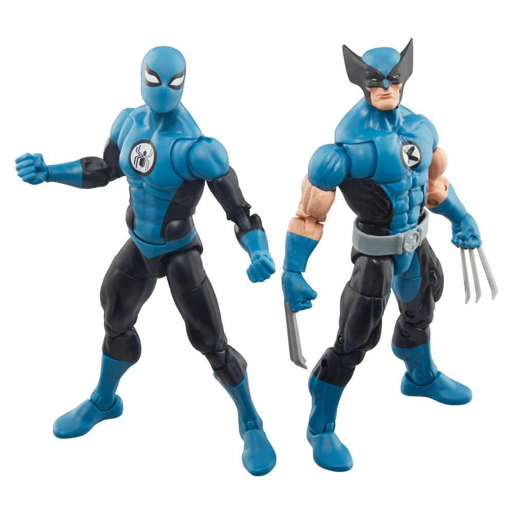 Marvel Fantastic Four Wolverine Spiderman pack 2 Figuras 15cm