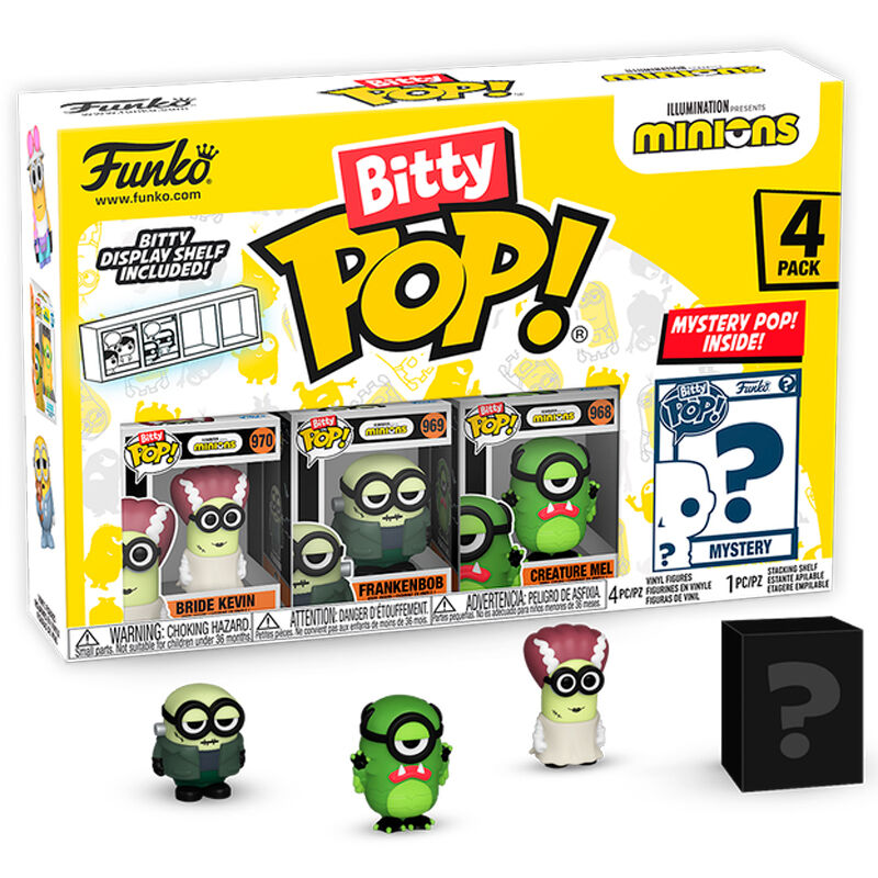 Blister 4 Figuras Bitty Funko POP! Minions Series 2