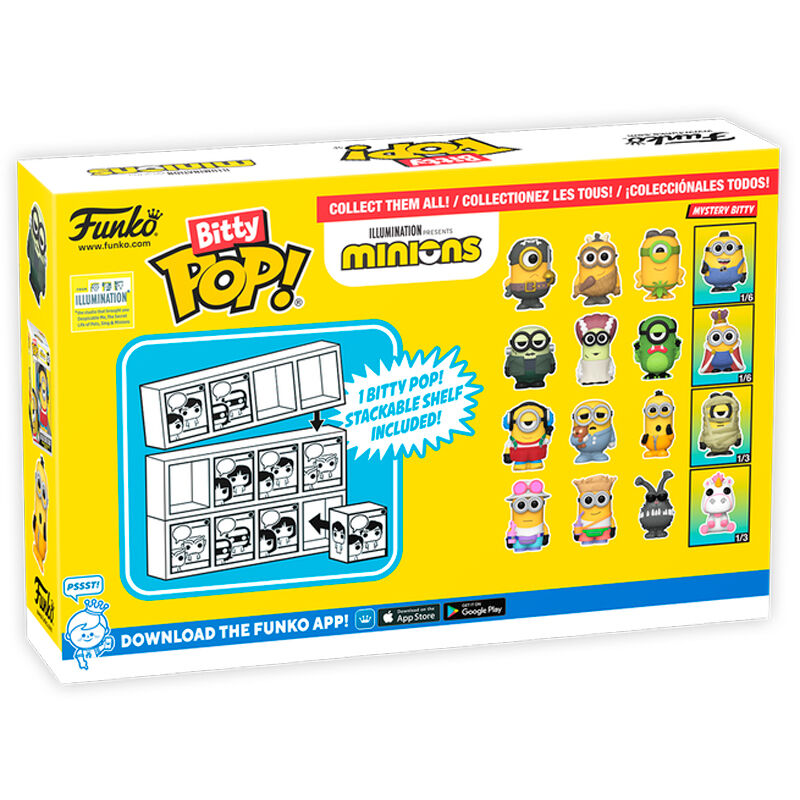 Blister 4 Figuras Bitty Funko POP! Minions Series 4
