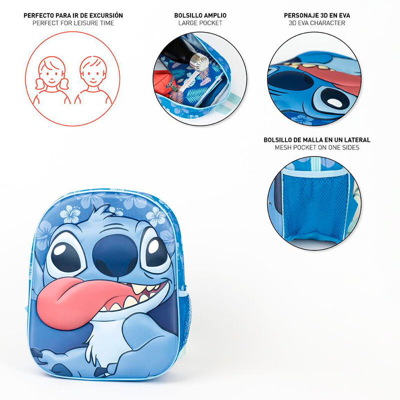 Disney Stitch 3D Mochila 31cm
