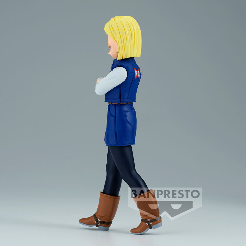 Dragon Ball Z Android 18 Solid Edge Work Figura 17cm