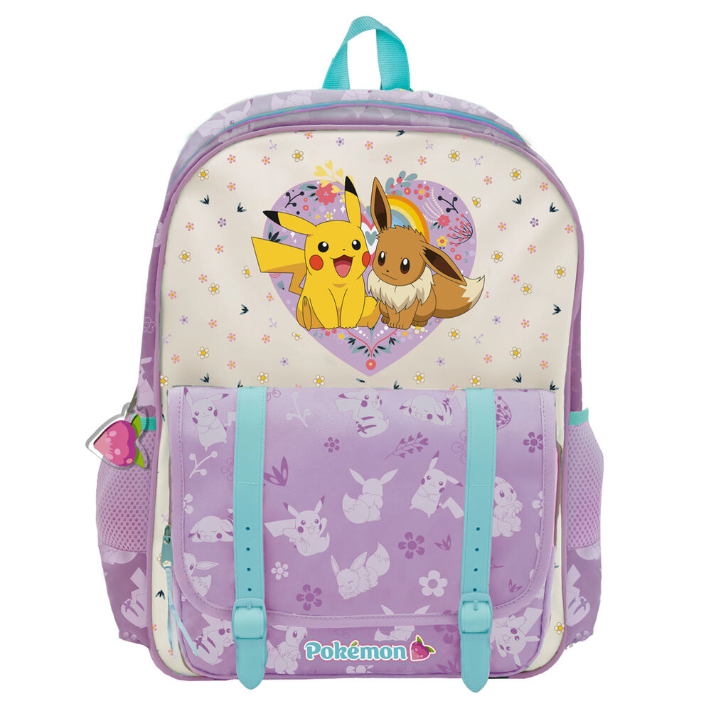 Pokemon Flowers Mochila adaptável 42cm