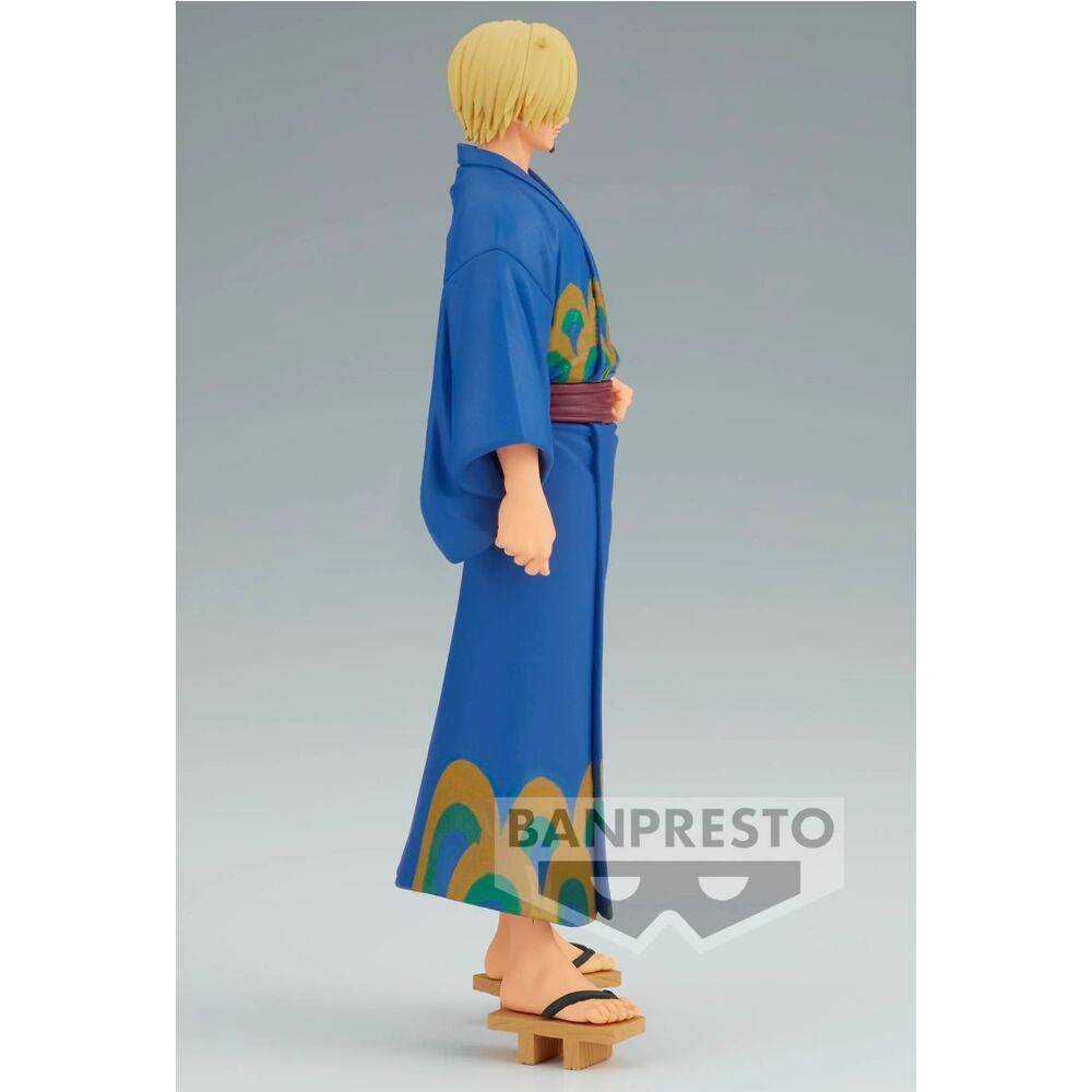 One Piece Grandline Series Wanokuni Yukata Silvers Sanji Figura 17cm
