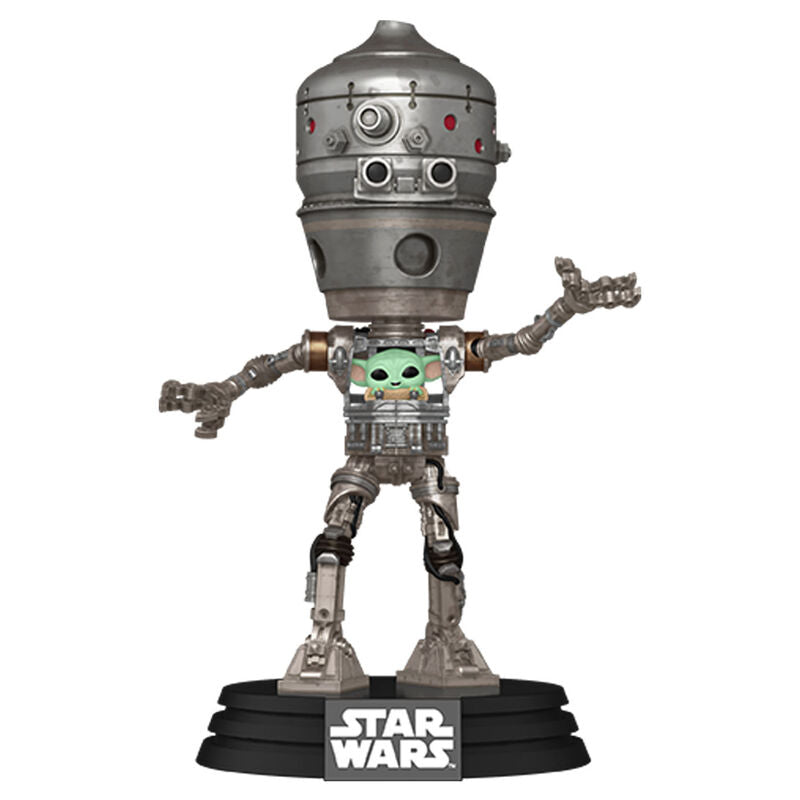 Funko POP!Deluxe Star Wars The Mandalorian IG-12 with Grogu