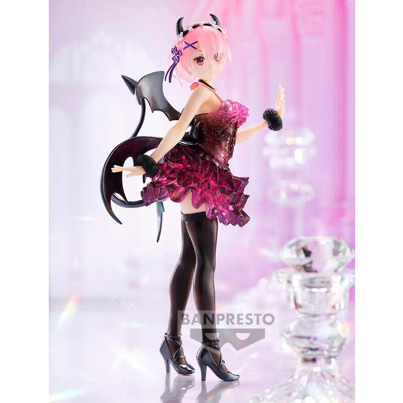 Re:Zero Starting Life in Another World Ram Clear & Dressy Figura 22cm