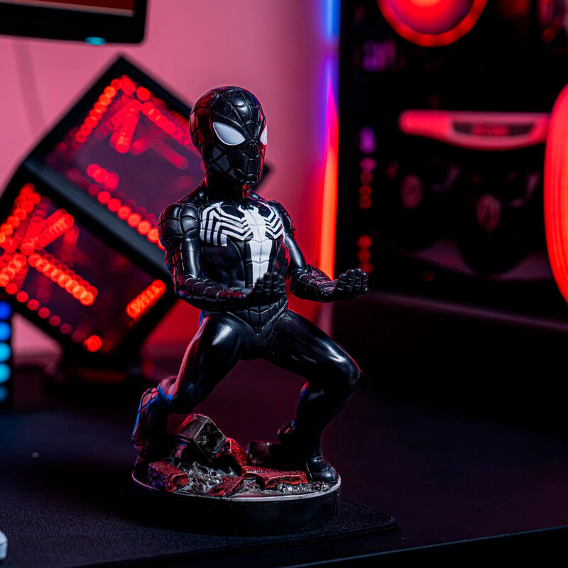 Marvel Symbiote Spider-Man Figura clamping bracket Cable guy 21cm