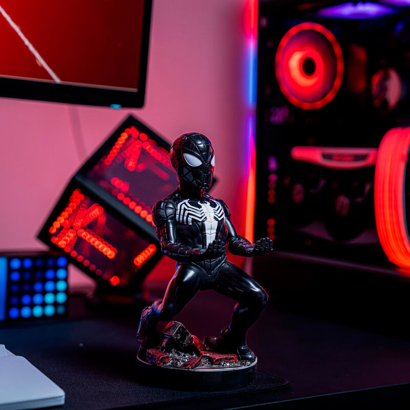 Marvel Symbiote Spider-Man Figura clamping bracket Cable guy 21cm