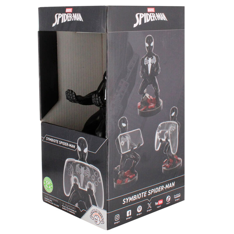 Marvel Symbiote Spider-Man Figura clamping bracket Cable guy 21cm