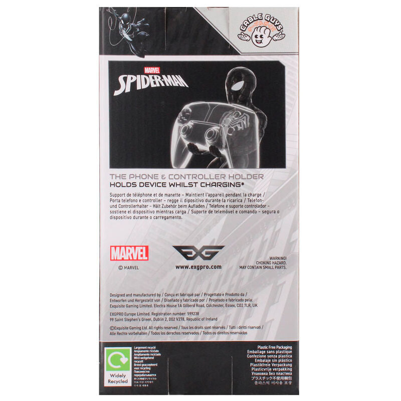 Marvel Symbiote Spider-Man Figura clamping bracket Cable guy 21cm