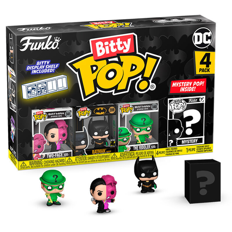 Blister 4 Figuras Bitty Funko POP! DC Comics Batman 85th Anniversary Two-Face