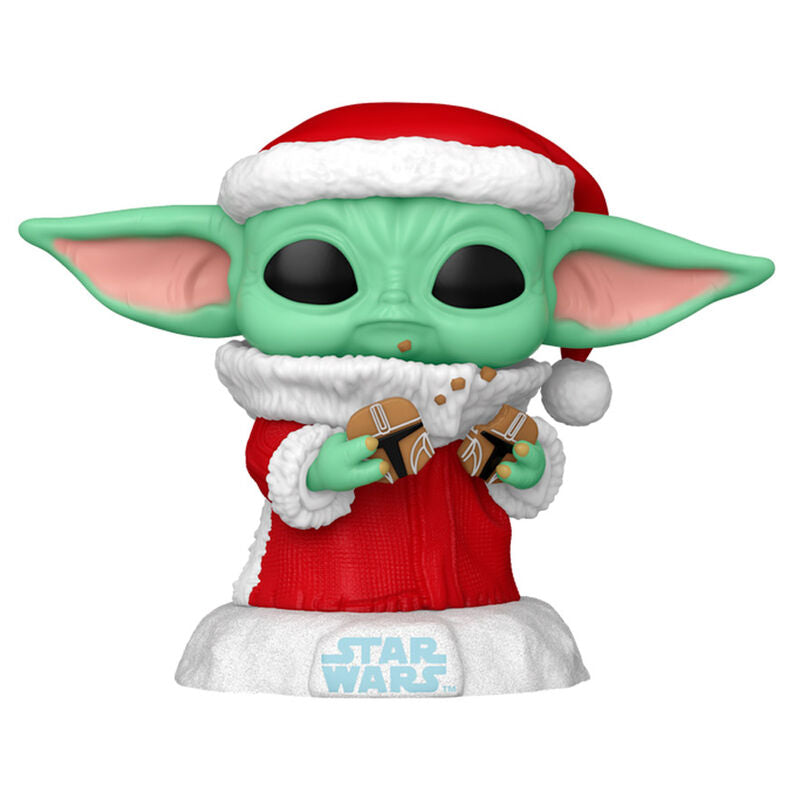 Funko POP!Star Wars Grogu with Christmas Cookie