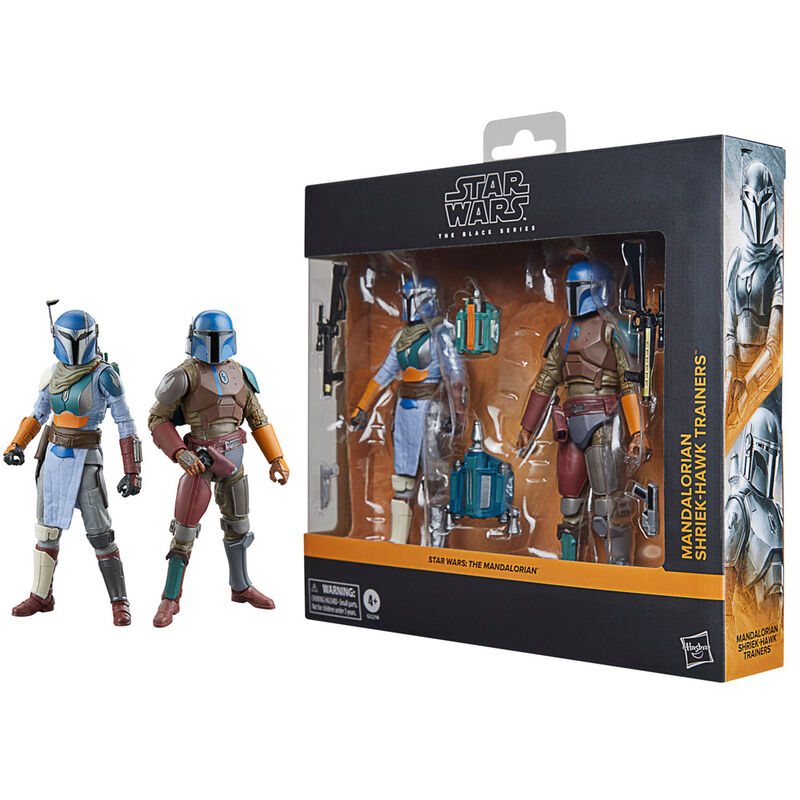 Star Wars The Mandalorian - Mandalorian & Shriek-Hawk Trainers set 2 Figuras 15cm