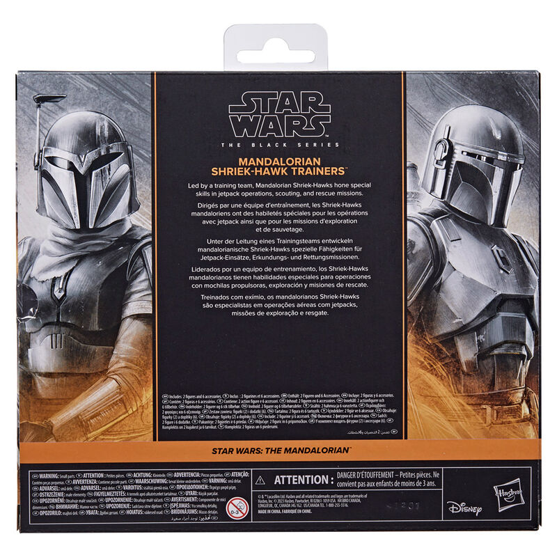 Star Wars The Mandalorian - Mandalorian & Shriek-Hawk Trainers set 2 Figuras 15cm
