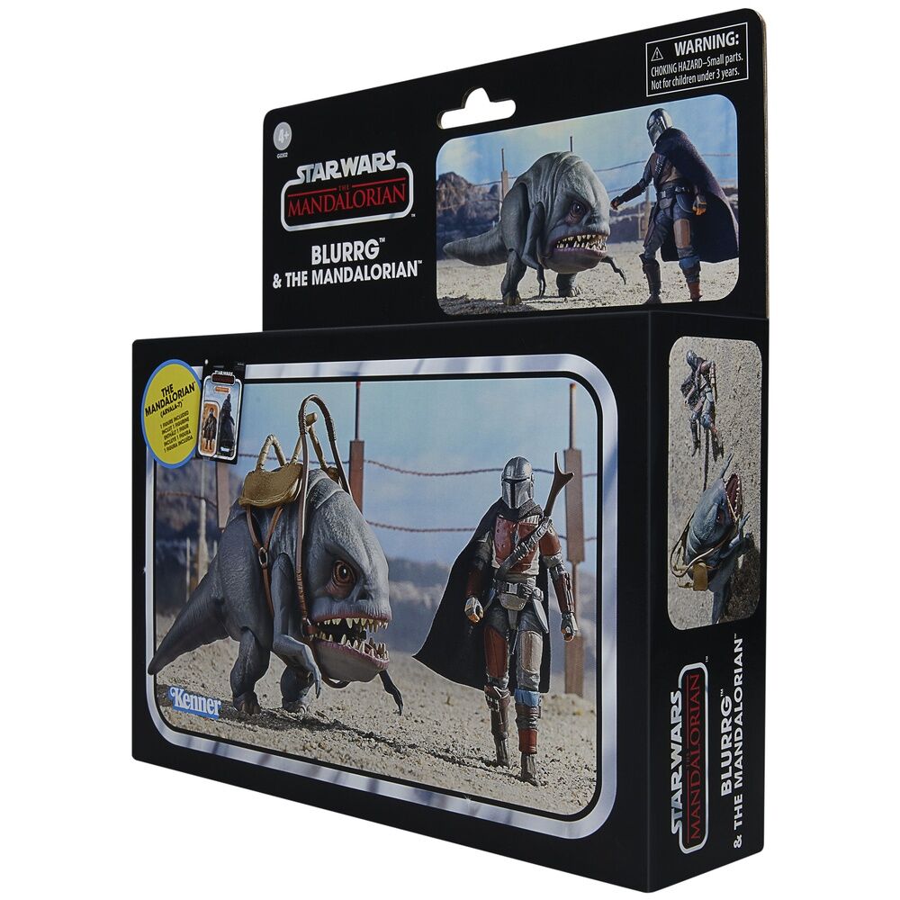 Star Wars The Mandalorian - Blurrg & Mandalorian set 2 Figuras 9,5cm