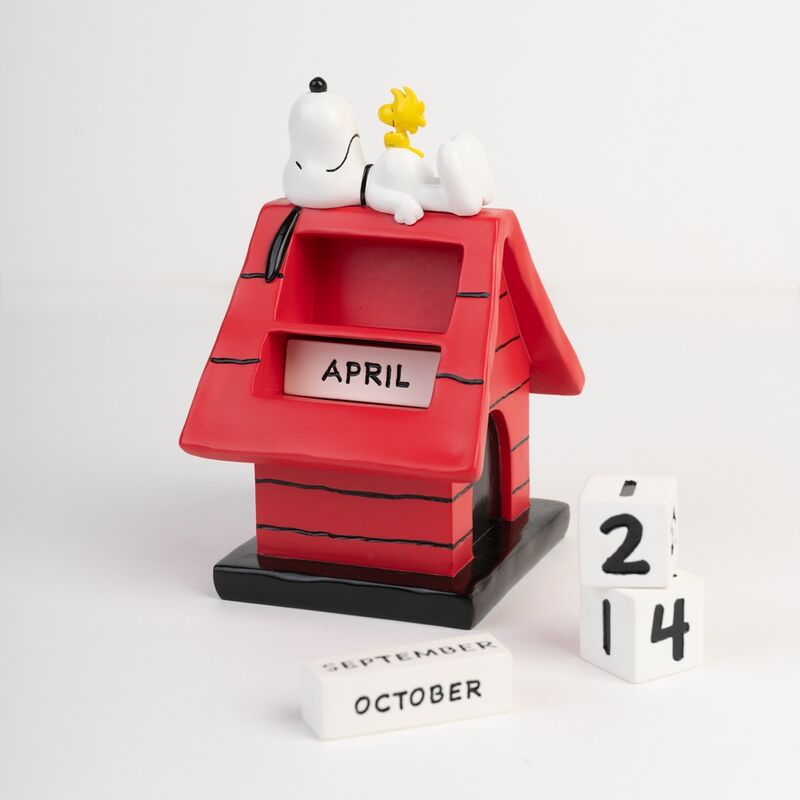 Snoopy Doghouse 3D Calendário perpétuo