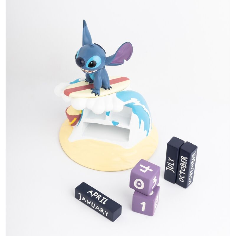 Disney Stitch Surfer 3D Calendário perpétuo
