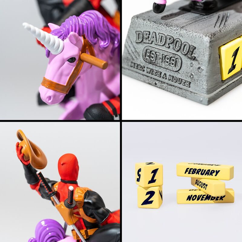 Marvel Deadpool 3D Calendário perpétuo