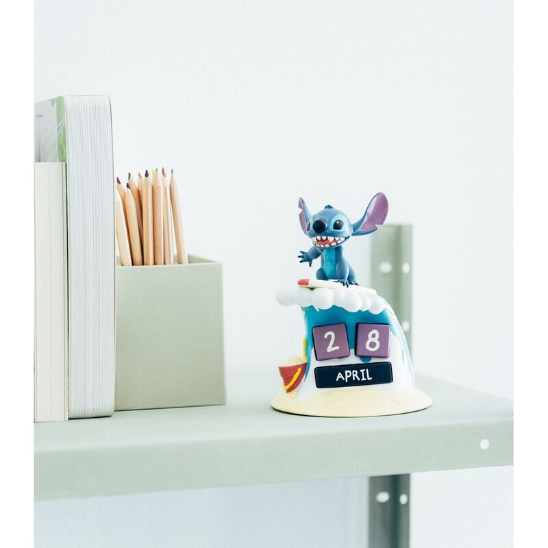 Disney Stitch Surfer 3D Calendário perpétuo