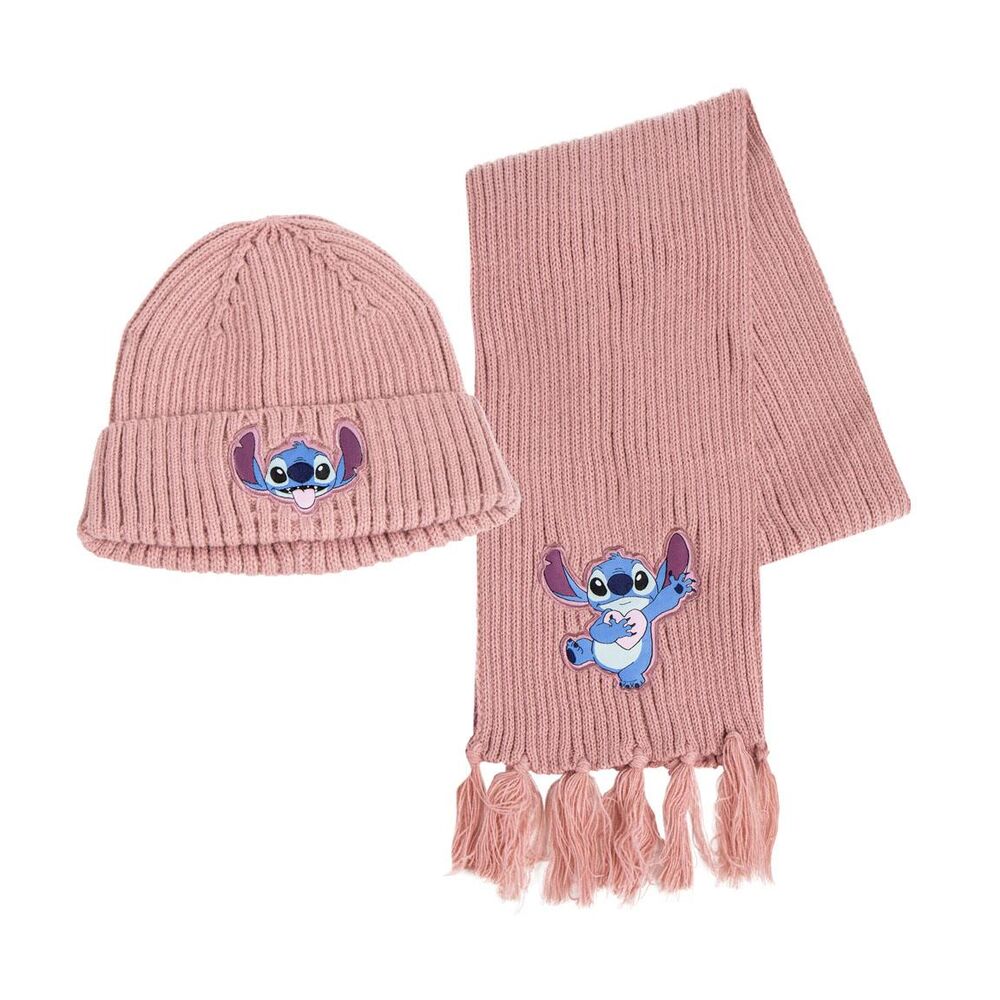Disney Stitch Gorro + Scarf set