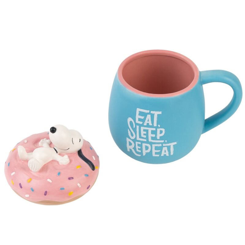 Snoopy Eat Sleep Repeat 3D Caneca 500ml