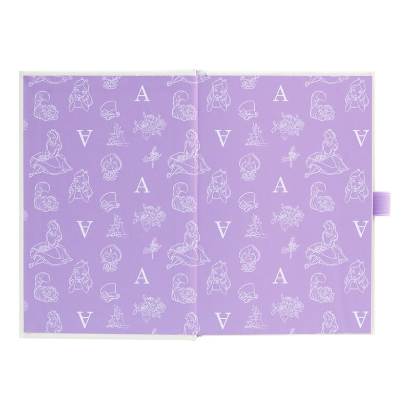 Disney Alice in Wonderland A5 premium Caderno + Caneta