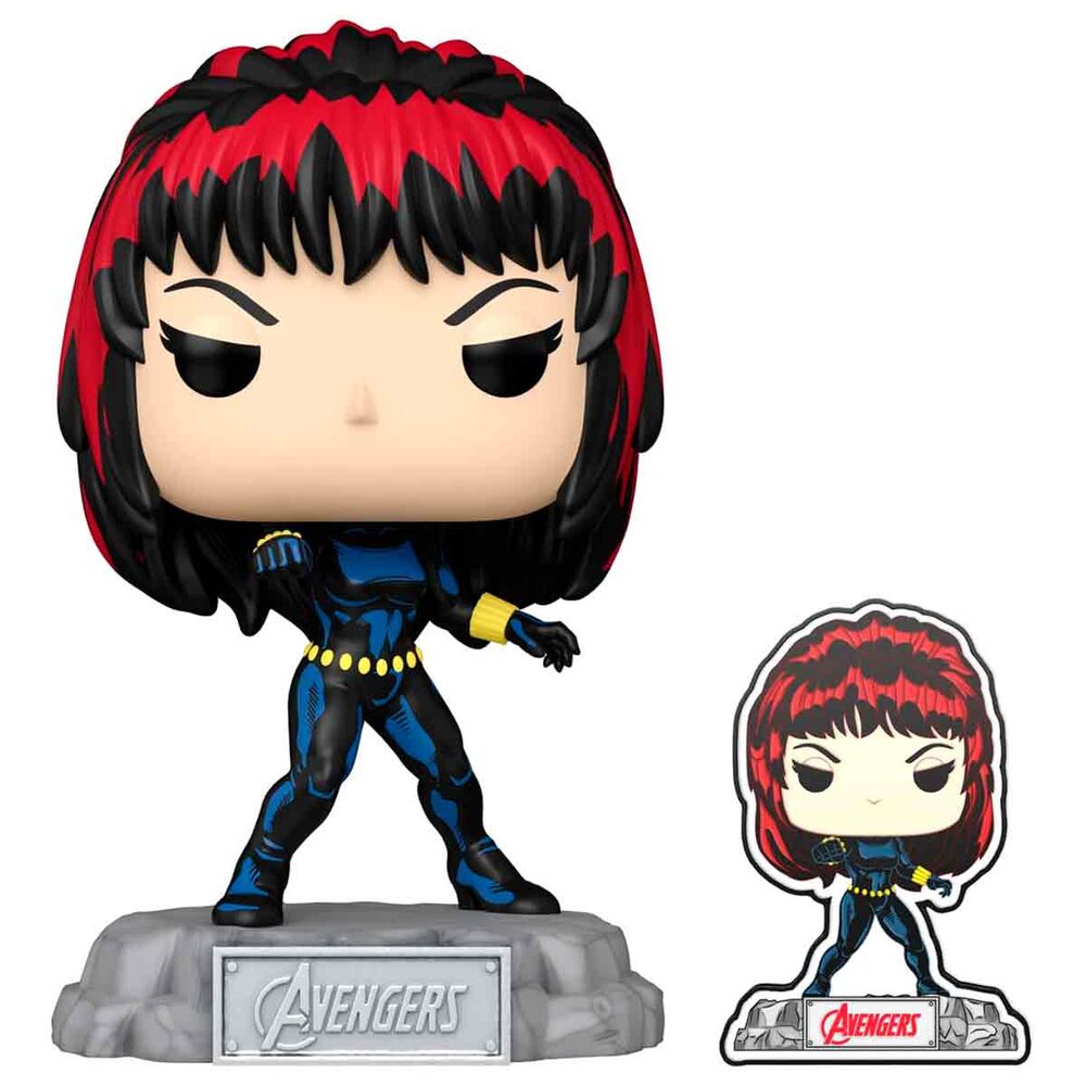 Funko POP!Marvel Avengers 60th Anniversary Comic Black Widow with Pin Exclusive
