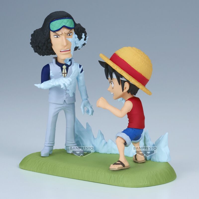 One Piece World Collectable Figura Log Stories Monkey D. Luffy vs Kuzan 9cm