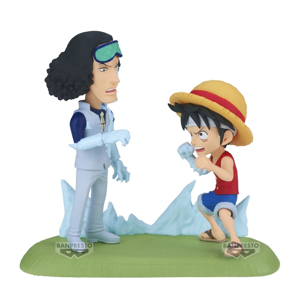 One Piece World Collectable Figura Log Stories Monkey D. Luffy vs Kuzan 9cm