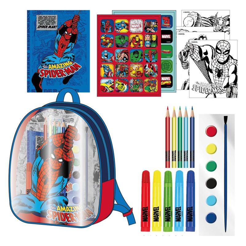 Marvel Avengers Mochila Conjunto de Papelaria