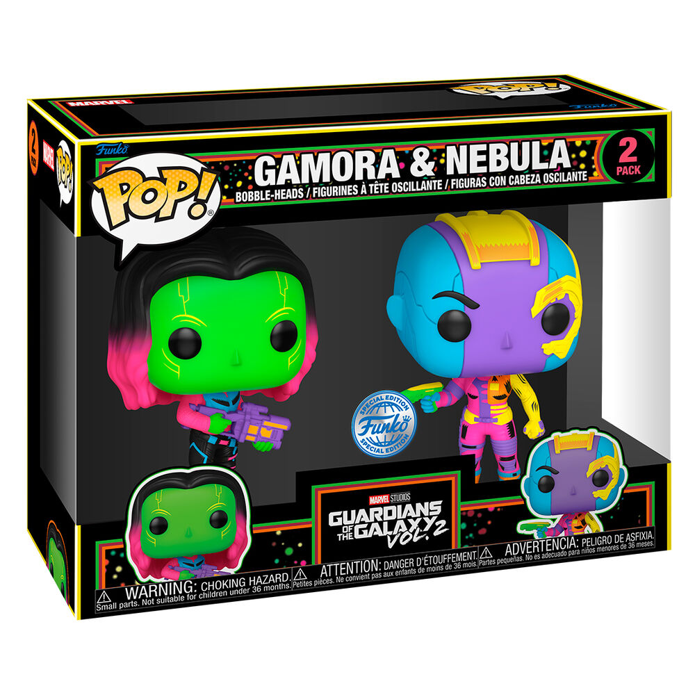 Funko POP! pack 2 Figuras Marvel Guardians of the Galaxy Gamora & Nebula Exclusive