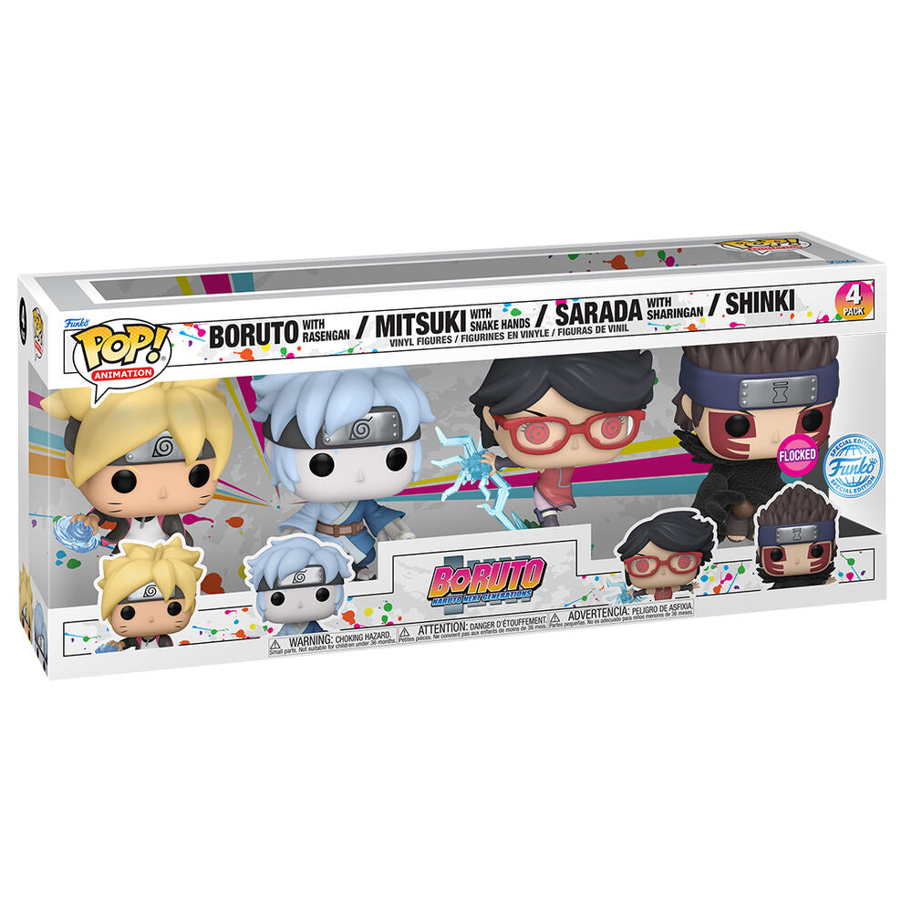 Funko POP! pack 4 Figuras Boruto Exclusive