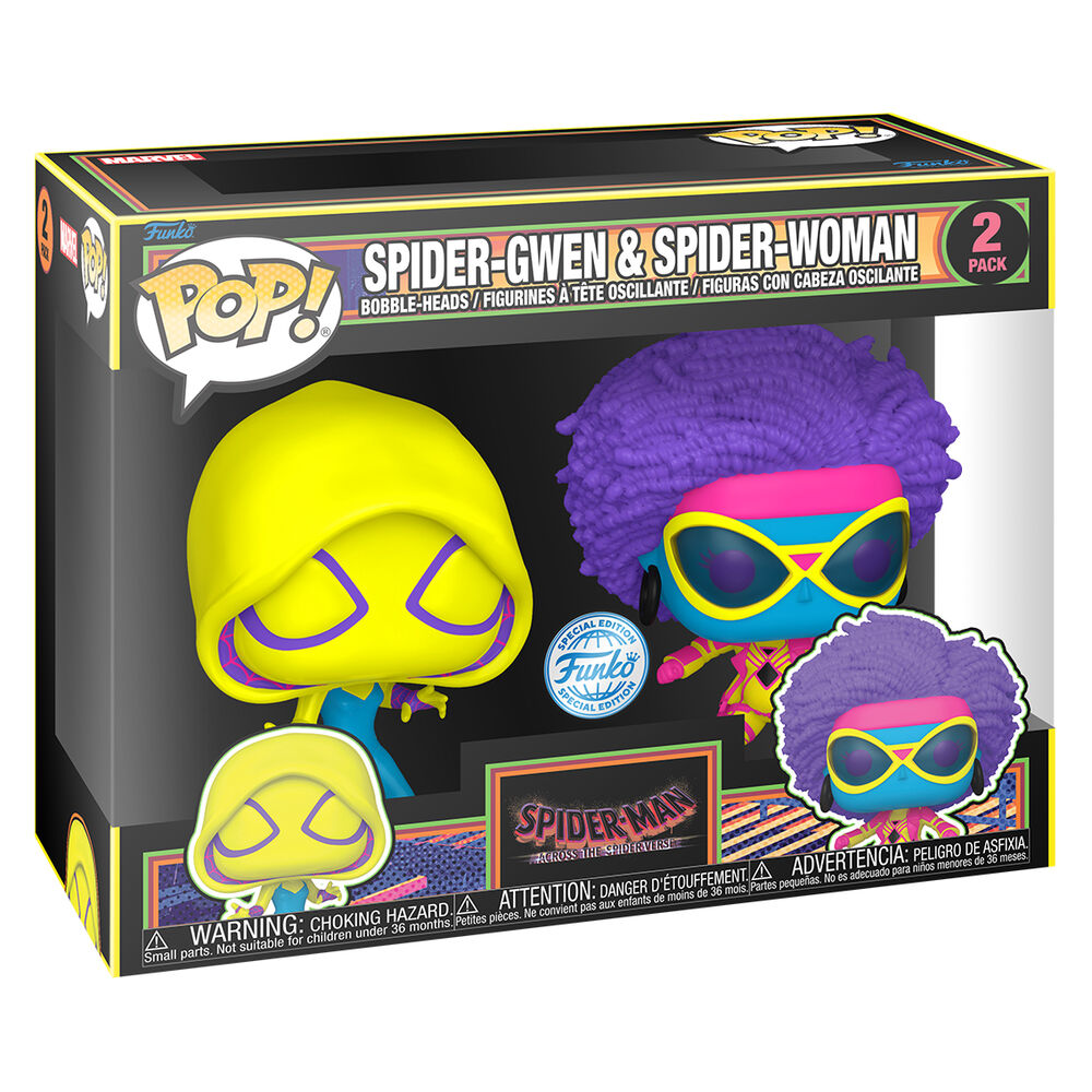 Funko POP! pack 2 Figuras Spider-Man Spider-Gwen & Spider-Woman Exclusive